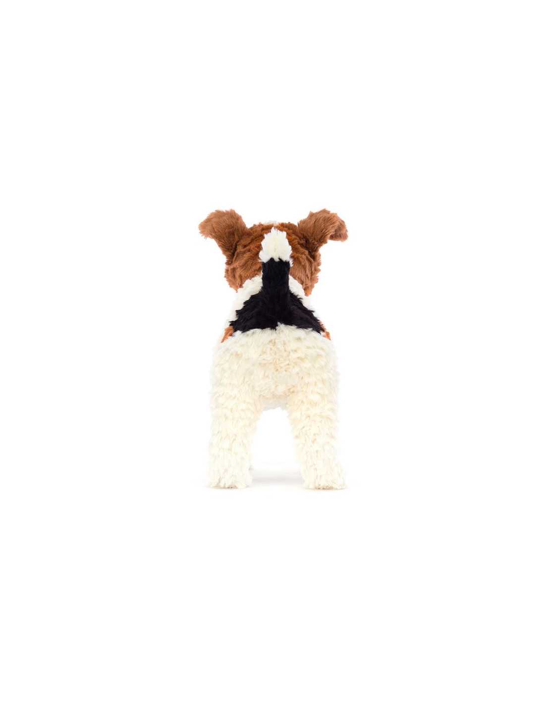 Peluche Hector assis Jellycat Fox Terrier pour bébé - magasin de jouets Vannes