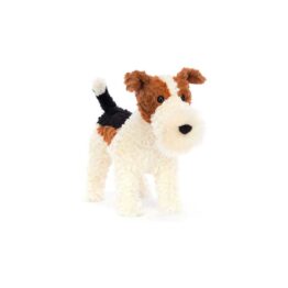 Peluche Hector assis Jellycat Fox Terrier pour bébé