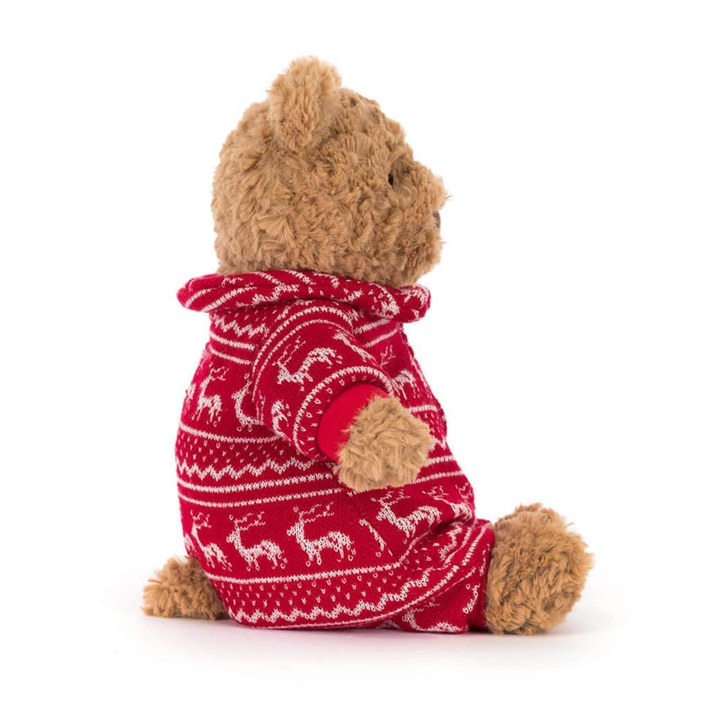 Doudou Bartholomew Ours Pyjama De Noël - Jellycat