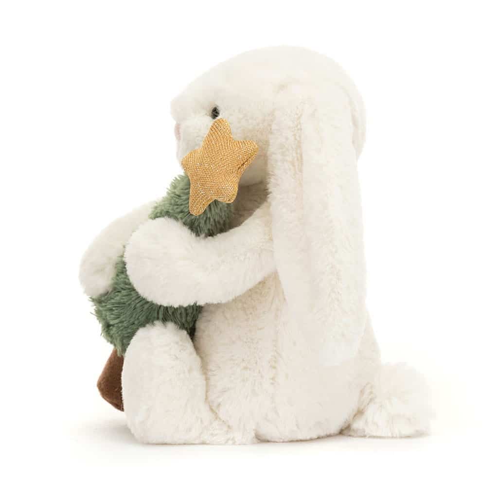 Doudou Lapin Avec Un Sapin De Noël - Jellycat