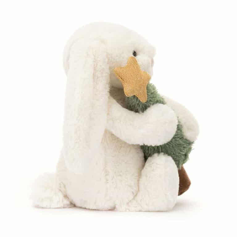 Doudou Lapin Avec Un Sapin De Noël - Jellycat