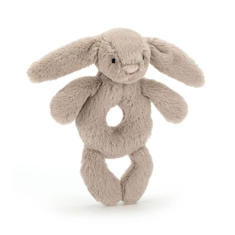 Doudou Hochet Lapin Beige - Jellycat 1