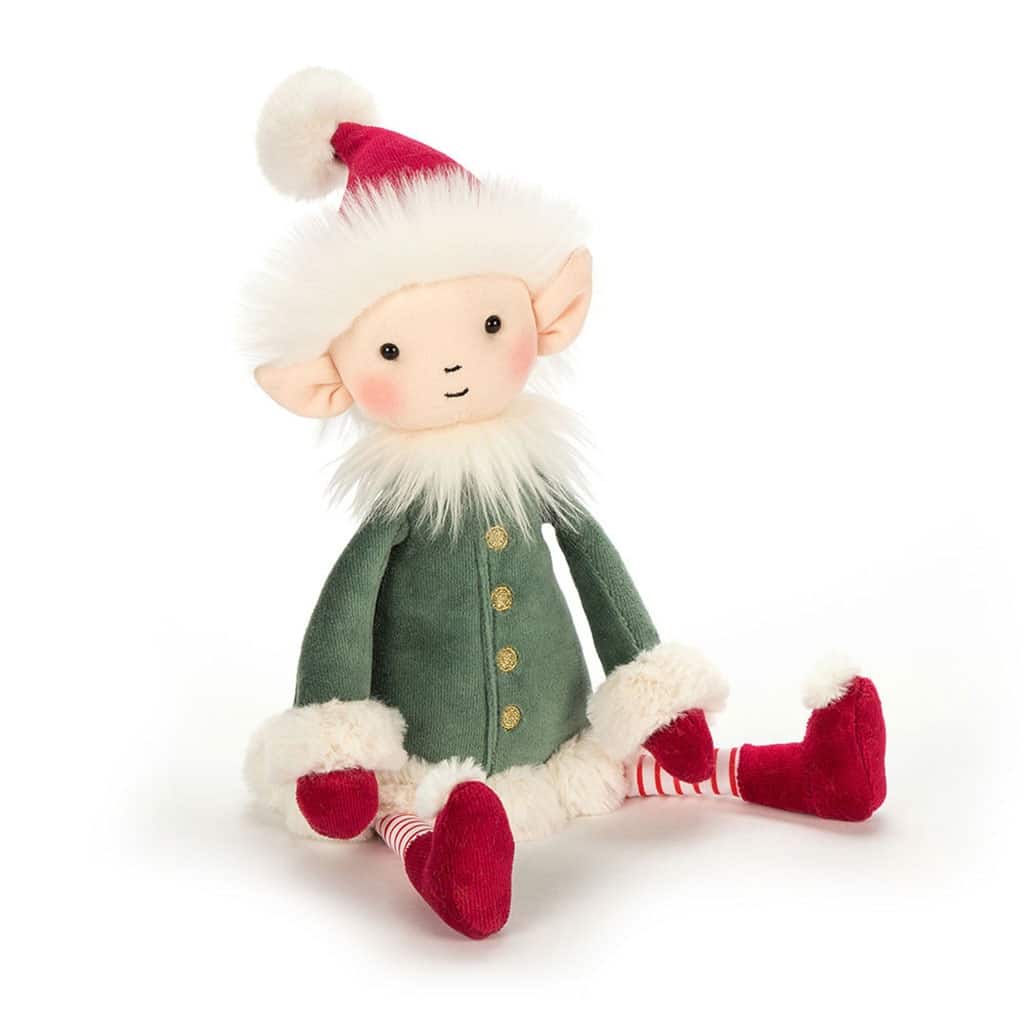 Doudou Elfe De Noël - Leffy - Jellycat