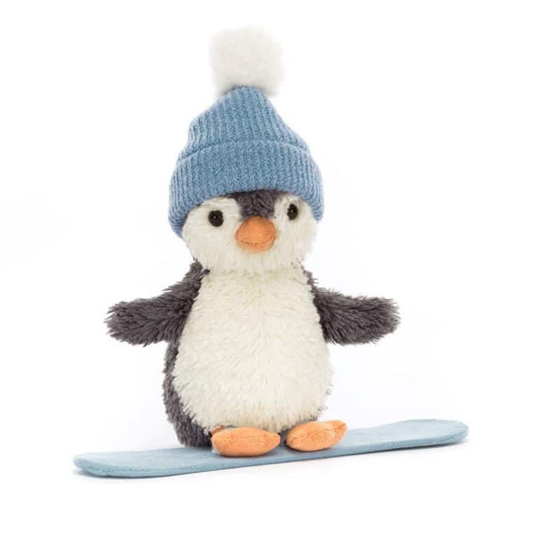 Doudou Pingouin Cacahuète snowboard - Jellycat