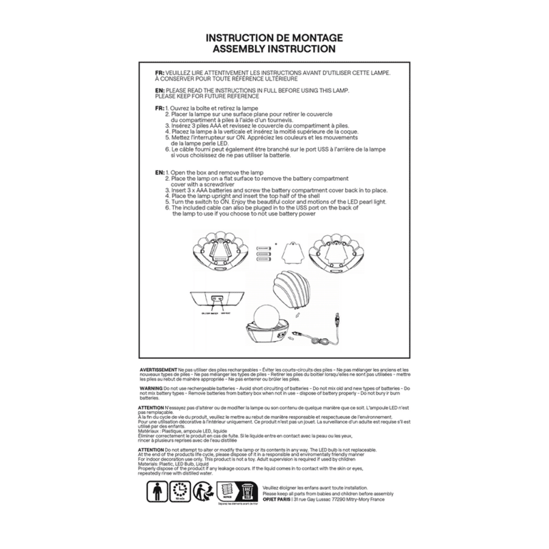 Lampe Décorative Coki Doré Disco 5