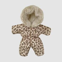 Combinaison Gigi – Léopard – pour poupées Gordis Minikane. De la marque Minikane - Vue de face sur fond gris