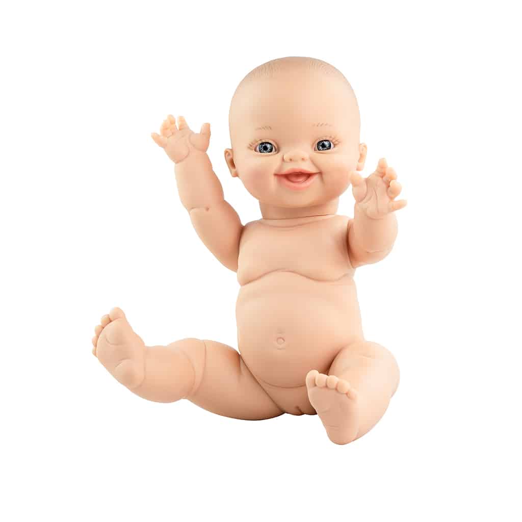 Poupée Gordis - Petite Fille Nordique - Paola Reina, vue de face assise sur fond blanc