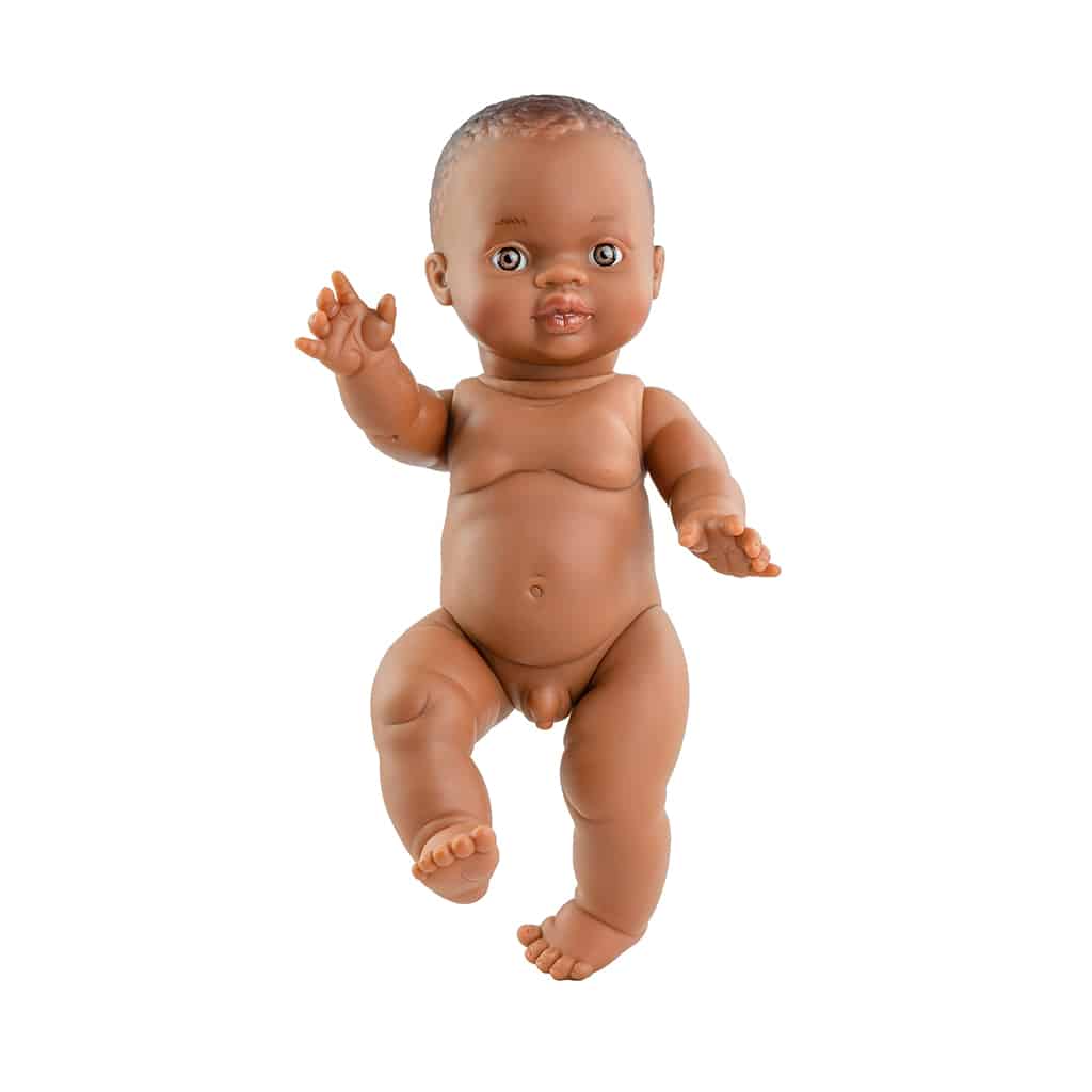Poupée Gordis - Petit garçon d'Afrique - Paola Reina, vue de face sur fond blanc