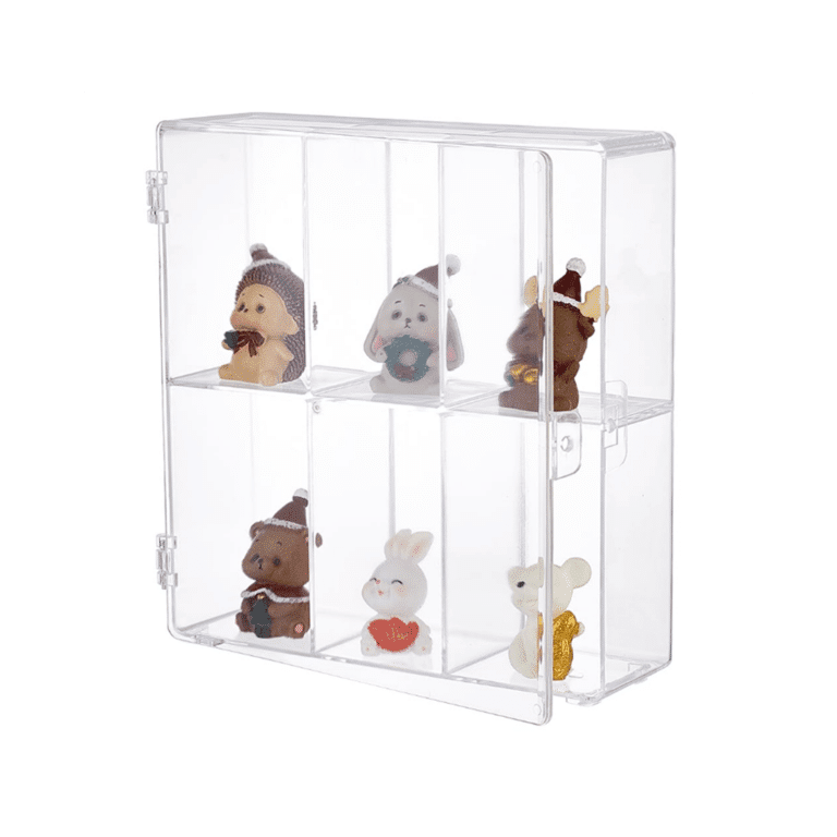 Présentoir de 6 cases pour figurines de collection