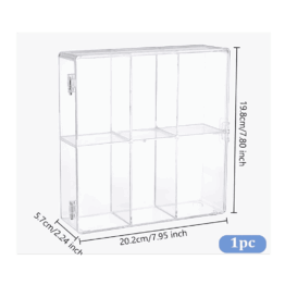 Présentoir de 6 cases pour figurines de collection