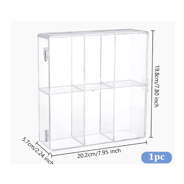 Présentoir de 6 cases pour figurines de collection