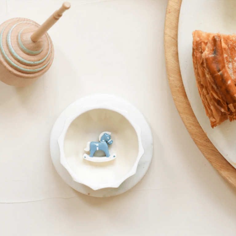 fève cheval à bascule baubels