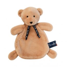 Doudou Plat Ours Dorlotin - Beige - Maïlou - vue de face sur fond blanc