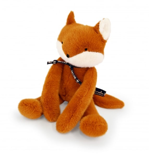 Peluche Le Renard Méloé - Fauve - Maïlou - vue de face sur fond blanc
