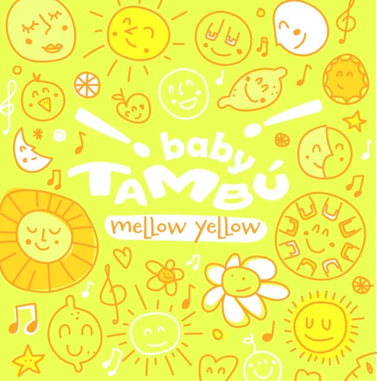Baby Tambour Tongue Drum 7 Notes - Jaune Pastel Mat - Tambu, vue de l'emballage