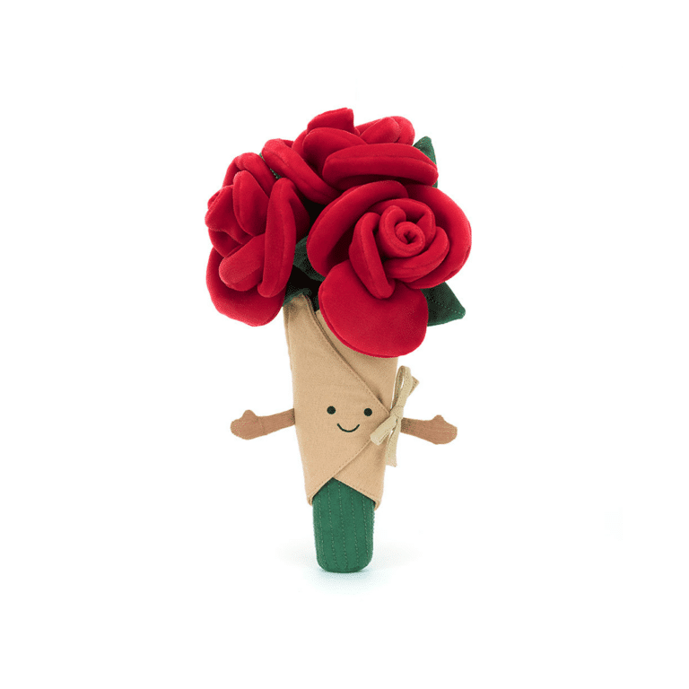 Bouquet de roses rouges jellycat