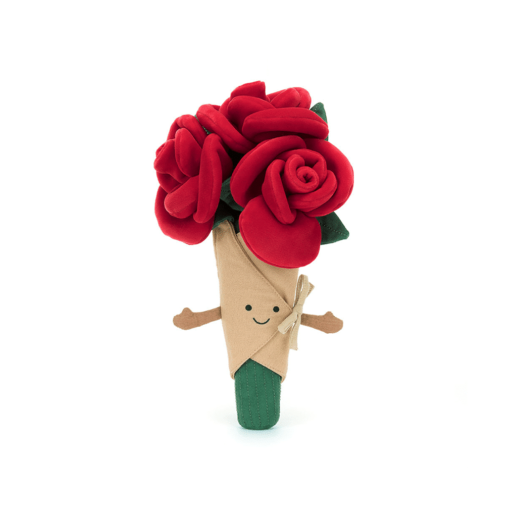 Bouquet de roses rouges jellycat