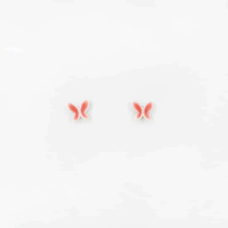 Boucles d'oreilles papillons en porcelaine la petite épicerie