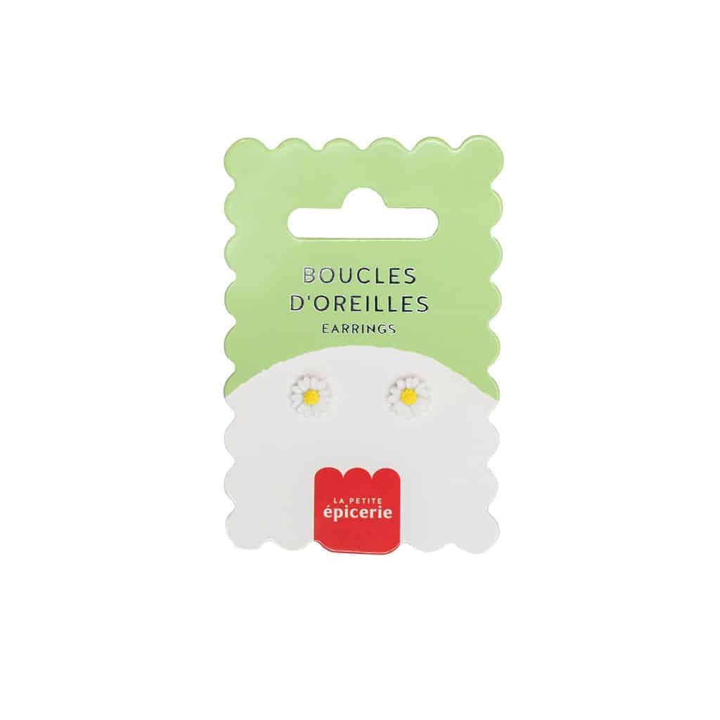 Boucles d'oreilles pâquerettes la petite épicerie