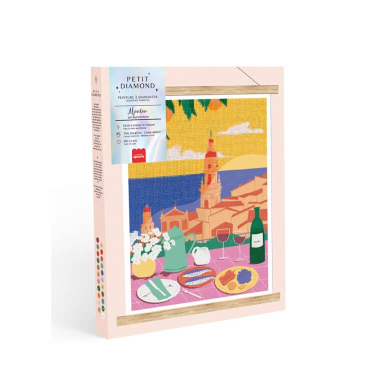 Diamond painting ville de menton la petite épicerie