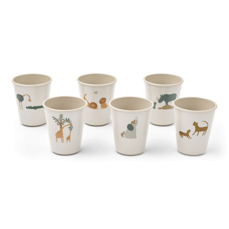 Verre lana animaux tous ensemble liewood