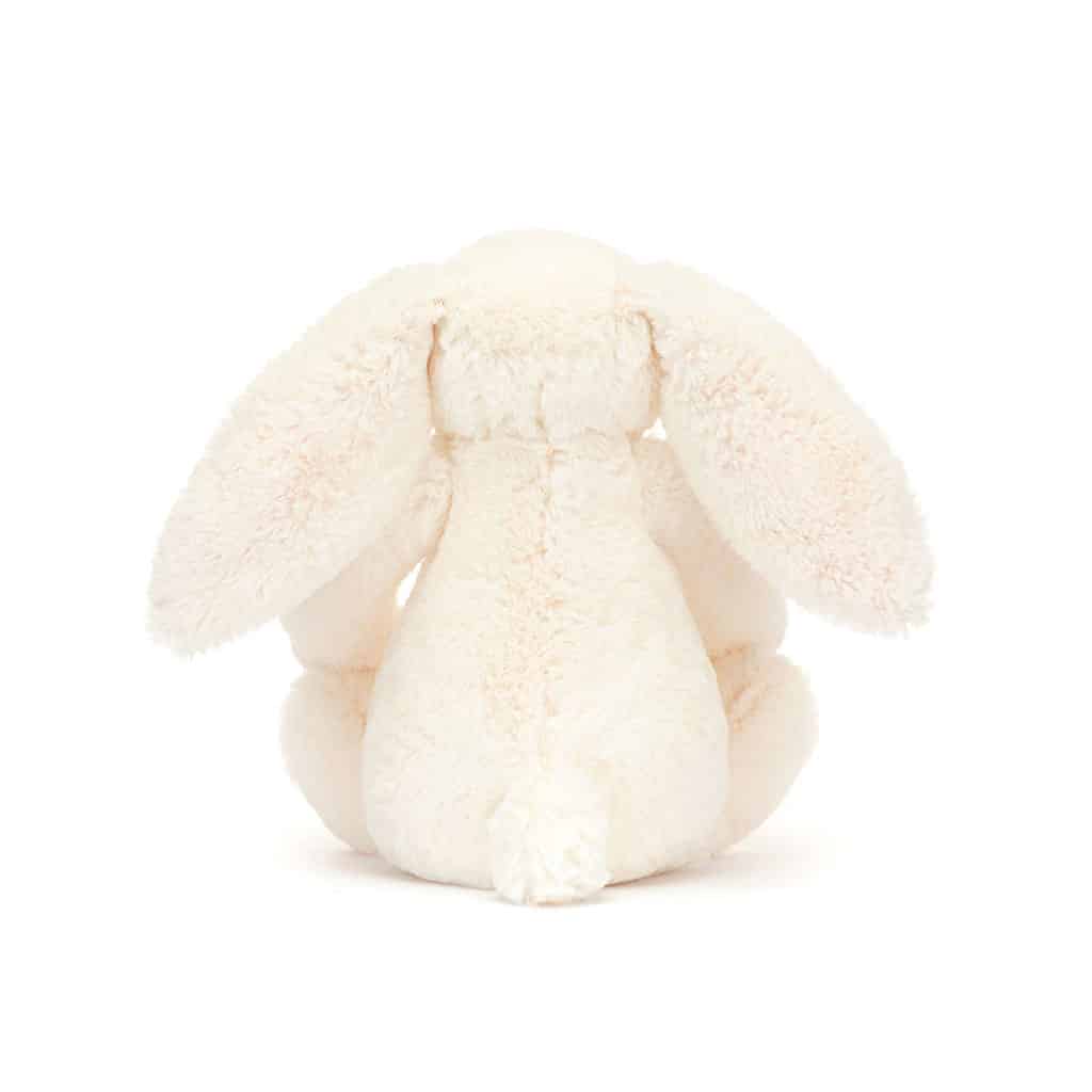Doudou lapin blanc oreilles petites fraises jellycat