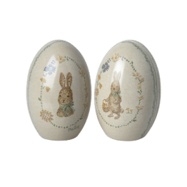 Grand oeuf métal lapin bleu maileg