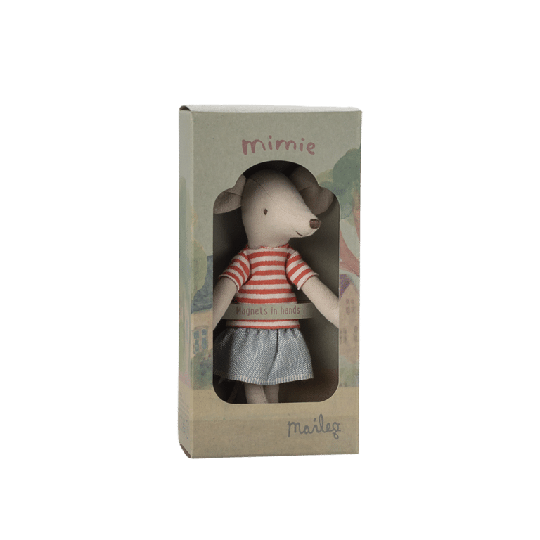 Souris mimie grande soeur mains aimantées maileg