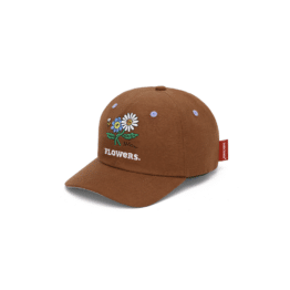 Casquette enfant en lin - Flowers - Hello Hossy, vue de côté sur fond blanc