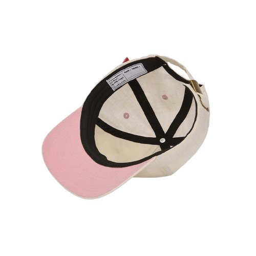 Casquette enfant en lin - Wave - Hello Hossy, à l'envers sur fond blanc