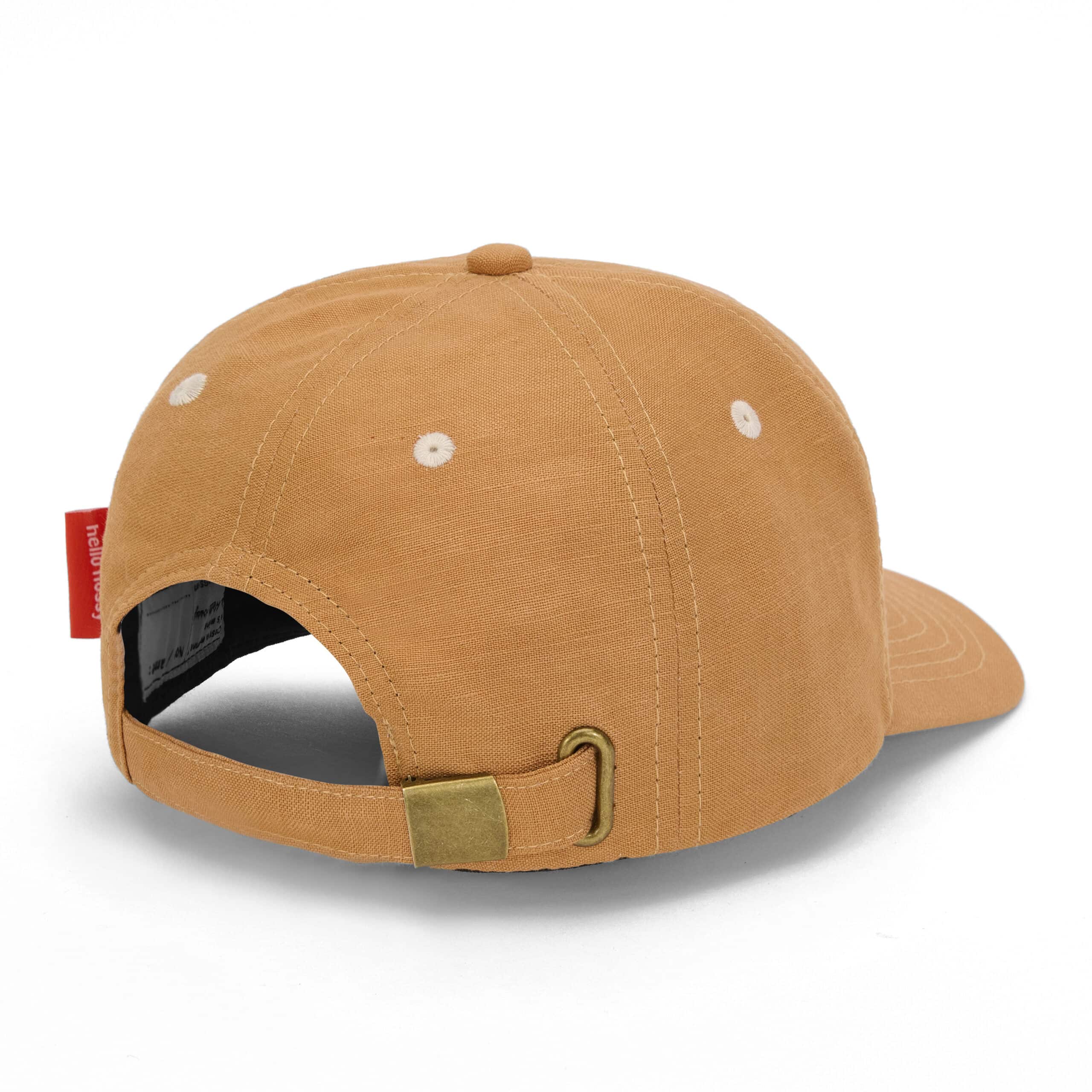 Casquette enfant en lin Outside – Hello Hossy - Vue de dos sur fond blanc