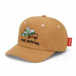 Casquette enfant en lin Outside – Hello Hossy - Vue de face sur fond blanc