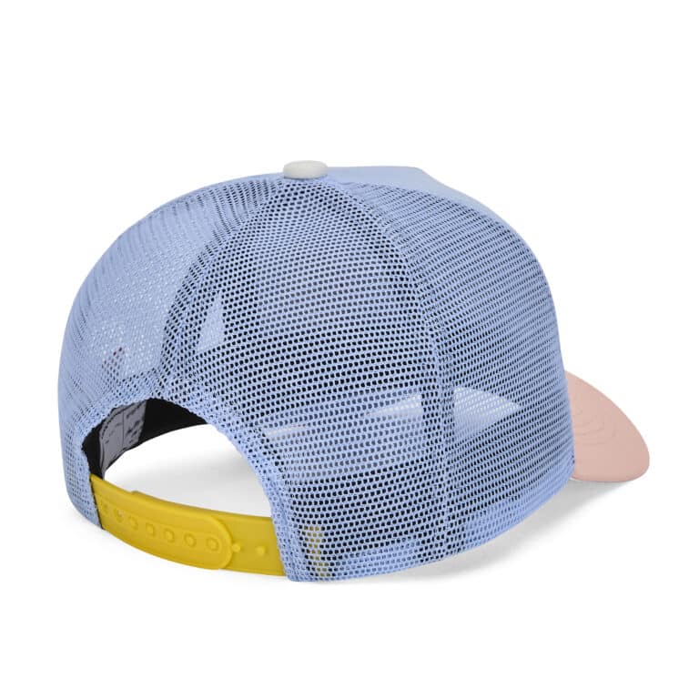 Casquette trucker enfant Rubber Hortensia – Hello Hossy - Vue de dos sur fond blanc