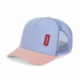 Casquette trucker enfant Rubber Hortensia – Hello Hossy - Vue de face sur fond blanc