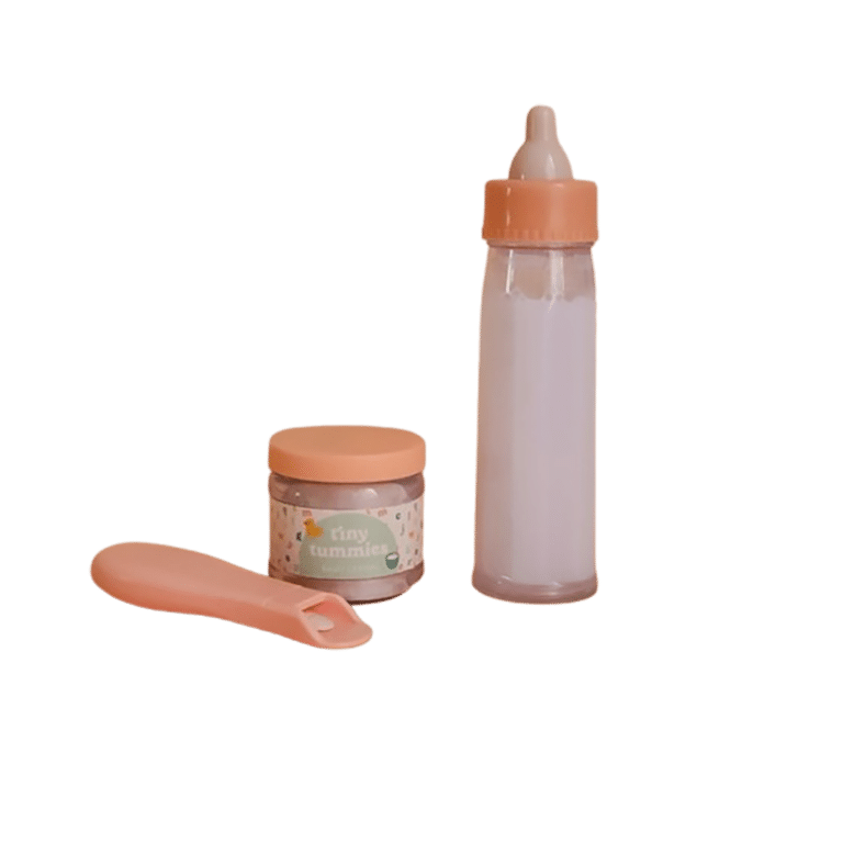 Coffret biberon magique et petit pot pour poupée de la marque tiny harlow