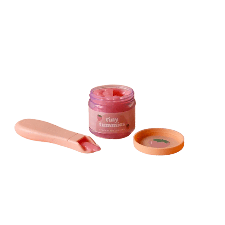 Petit pot à la fraise pour poupée de la marque tiny harlow