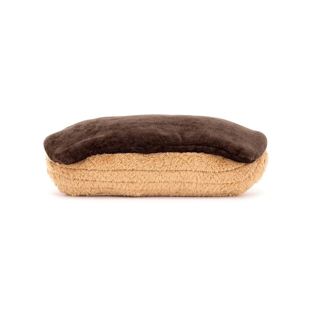 Doudou Etienne éclair au chocolat - Jellycat, vue de dos sur fond blanc