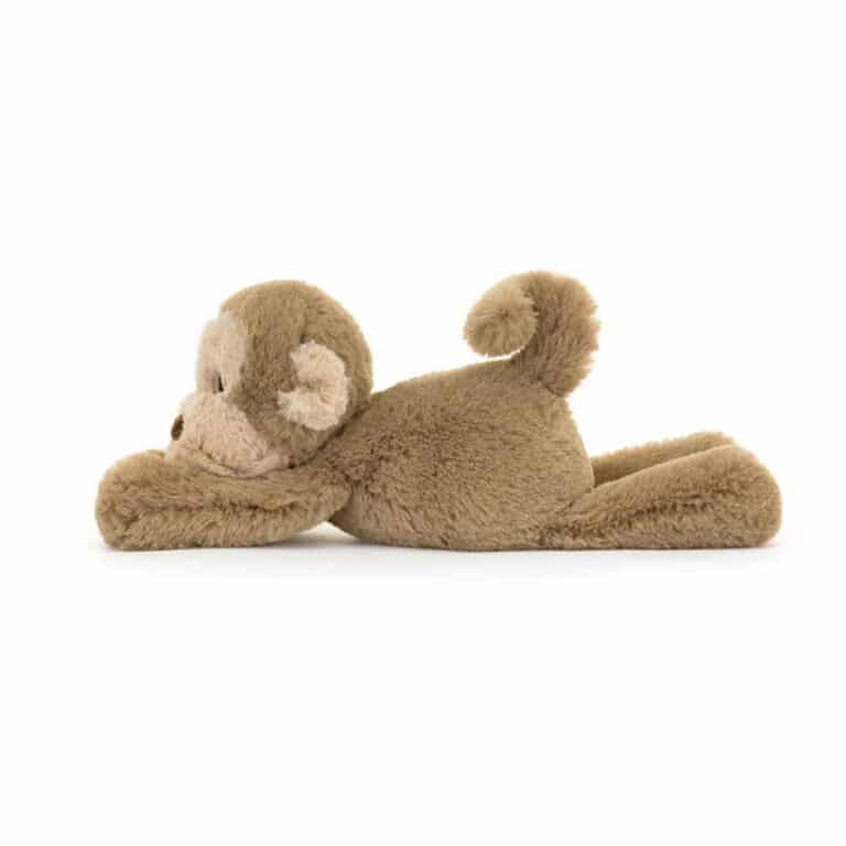 Peluche Jellycat Smudge Monkey Tiny – Singe brun 13 cm, magasin de jouets pour enfant à Vannes