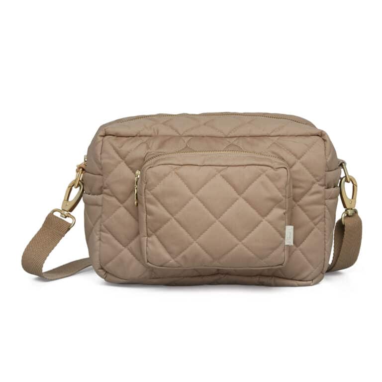 Petit sac à langer – Camel - Cam Cam Copenhagen - Vue de face sur fond blanc