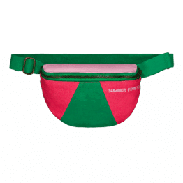 Banane toile fuschia enfant ou adulte "summer forever" Chamaye, vue de face sur fond blanc