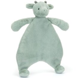 Doudou plat Jellycat Bashful Dragon – Dragon vert d’eau 20 cm, Little Marmaille, peluche bébé pas cher Vannes
