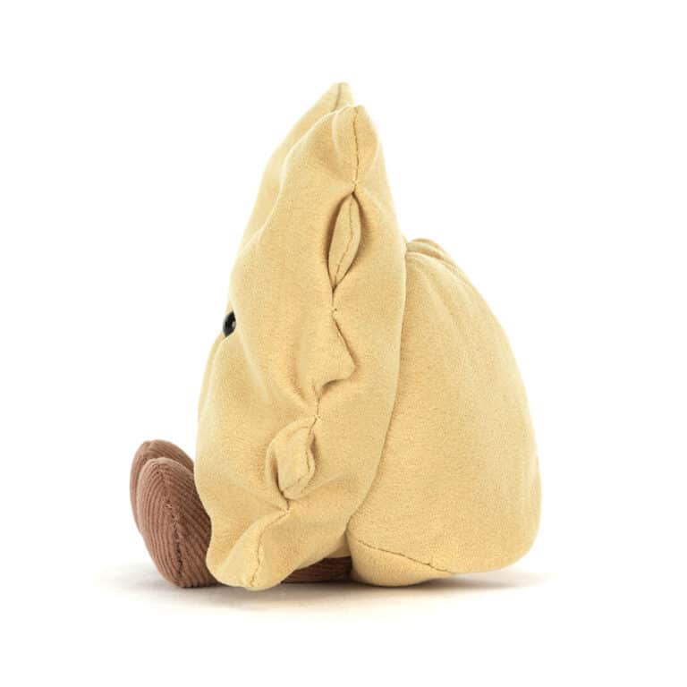 Doudou Amuseables Farfalle – Jellycat - Vu de côté sur fond blanc