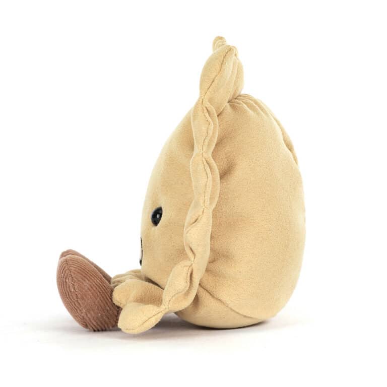 Doudou Amuseables Ravioli – Jellycat - Vu de côté sur fond blanc