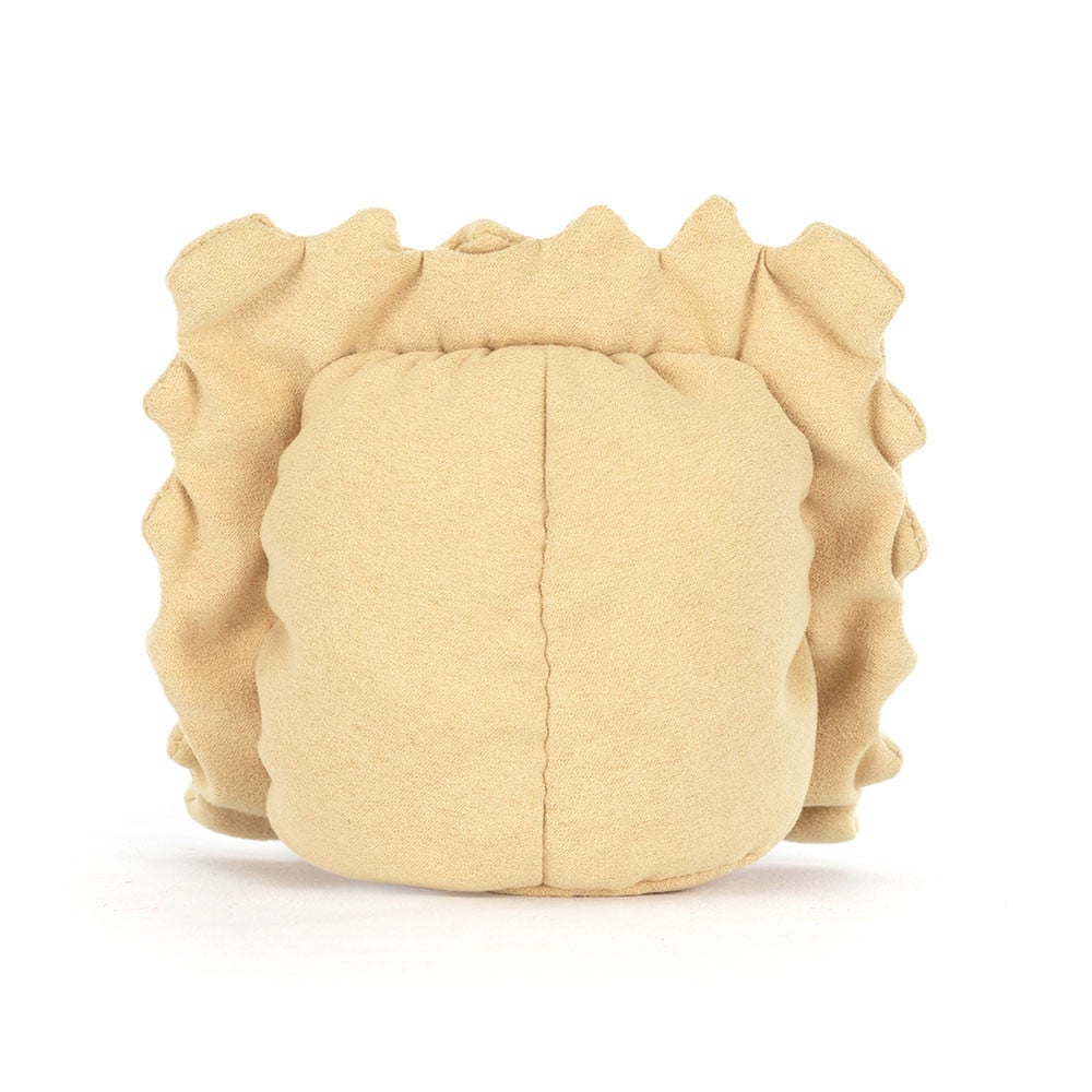 Doudou Amuseables Ravioli – Jellycat - Vu de dos sur fond blanc