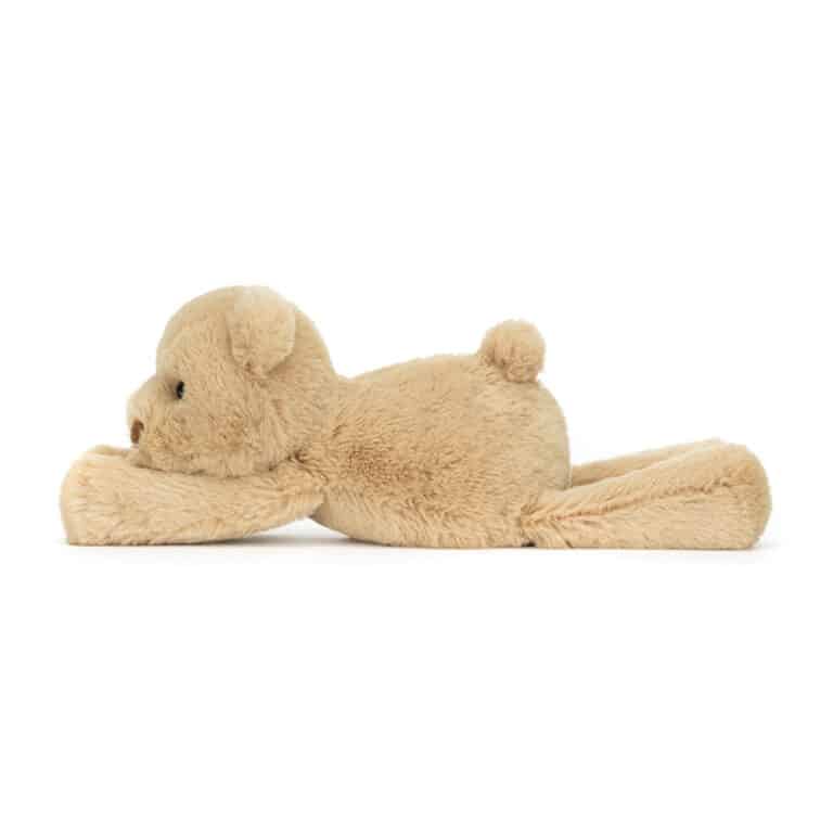 Doudou Ourson Smudge – Jellycat - Vue de côté sur fond blanc