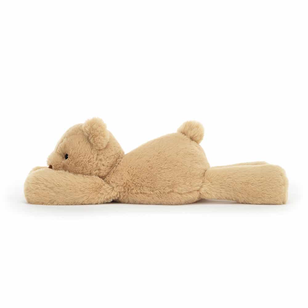 Doudou Ourson Smudge – Jellycat - Vu de côté sur fond blanc
