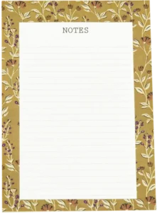 Planning, Bloc-Notes