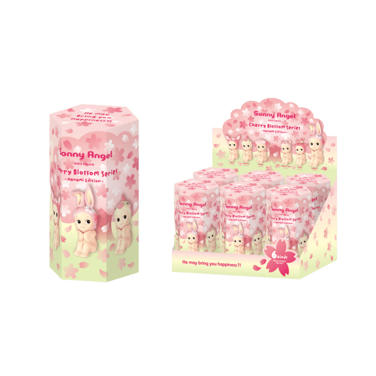 Collection Cherry Blossom, Sonny Angel, vue de face sur fond blanc