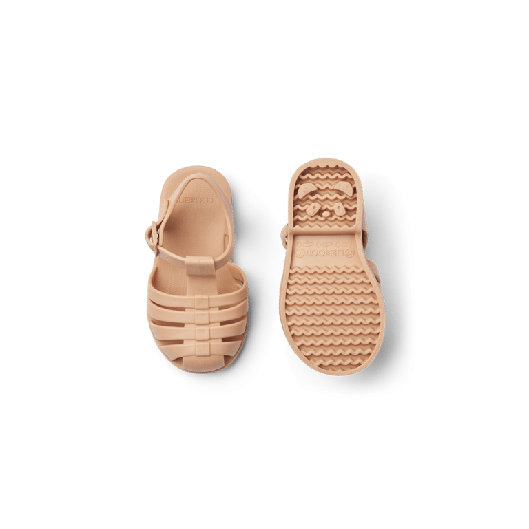 Sandales de plage – Abricot clair - Liewood, vue de hauteur sur fond blanc