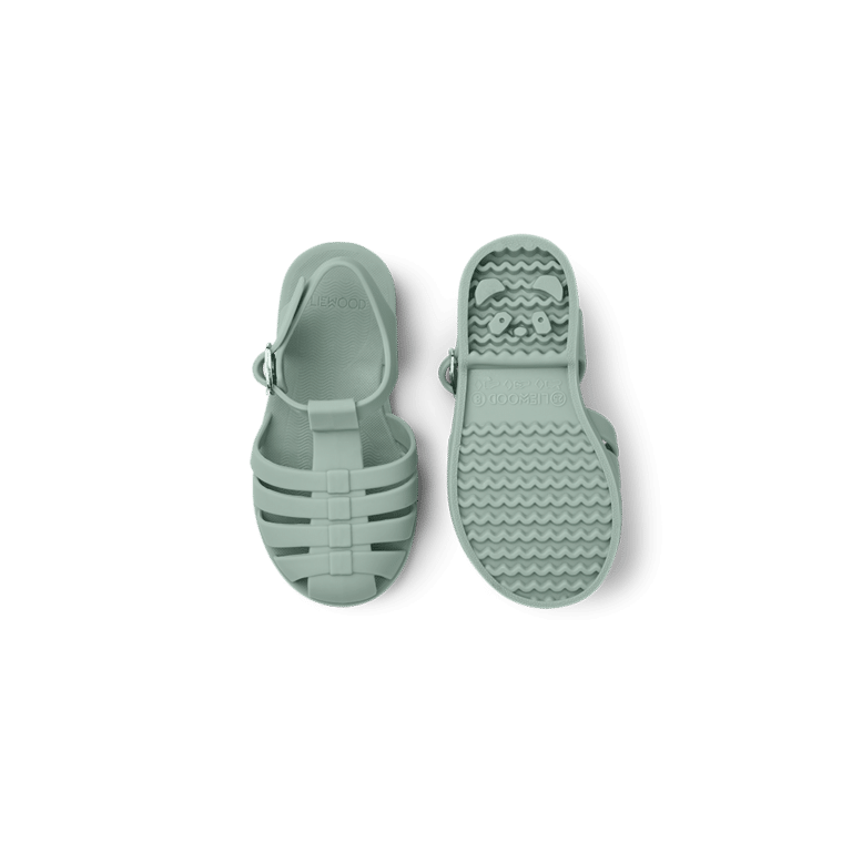 Sandales de plage – Peppermint - Liewood, vue de face sur fond blanc